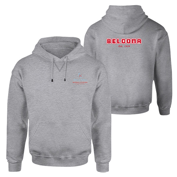 Belcoma Netball Club Hoodie - Grey Marle