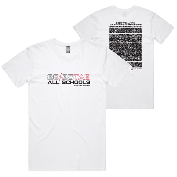 2025 TAS Schools Champs Tee Men - White