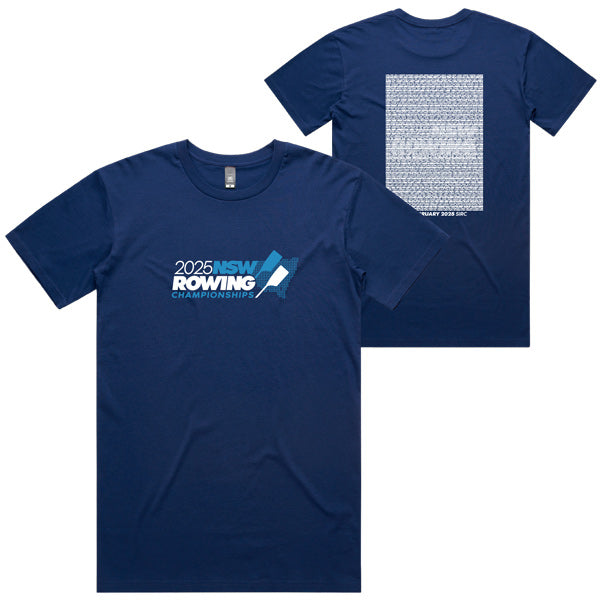 2025 NSW Rowing Championships Tee Men - Cobalt