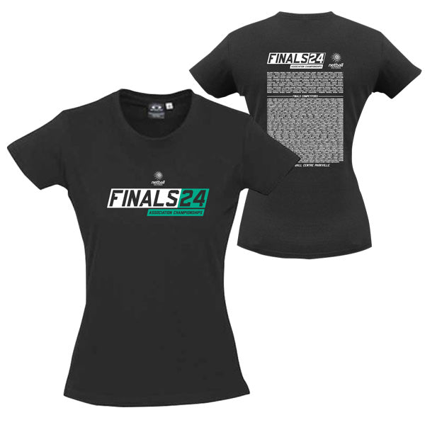 NV Association Finals Womens Tee - Black